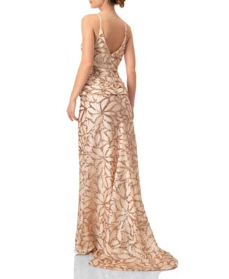 Women's Asymmetric Hem Evening Dress