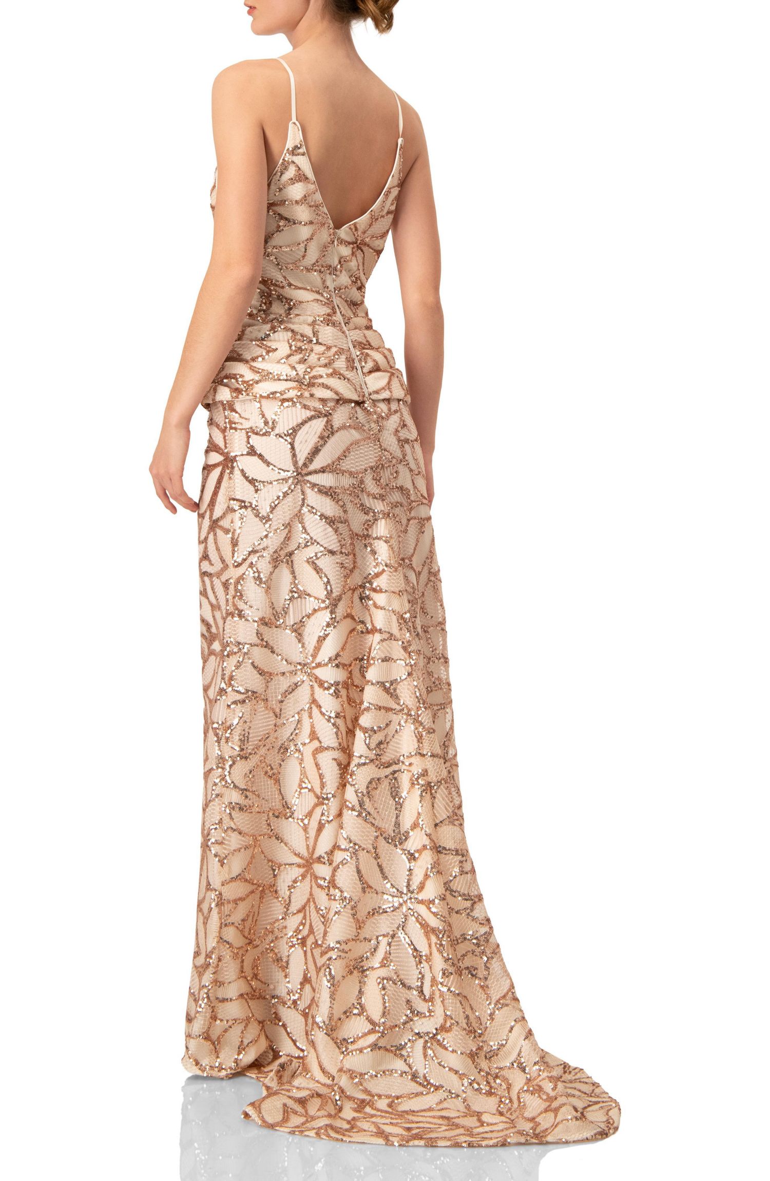 Women's Asymmetric Hem Evening Dress