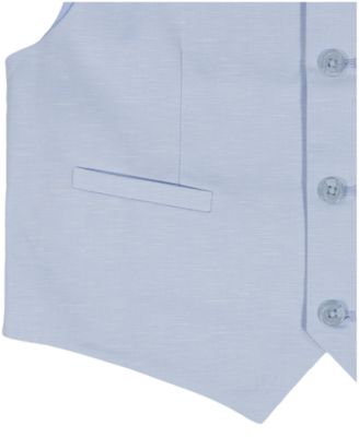 Boys' 8-20 Tri-Blend Button Front Suit Vest