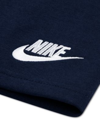 Boys' 4-7 Striped Short-Sleeve T-Shirt and French Terry Shorts, 2-Piece Set