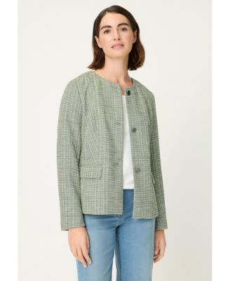 Women's Collarless Jacket