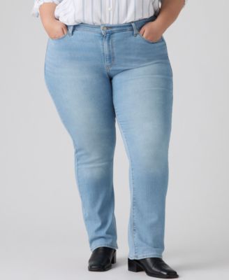 Trendy Plus Size Classic Straight Leg Jeans
