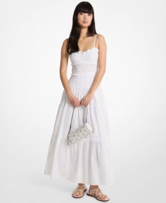 Women's Sweetheart Neck Smocked Maxi Dress