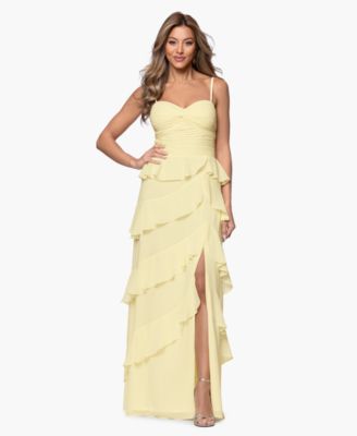 Women's Ruffle Detail Tiered Maxi Dress