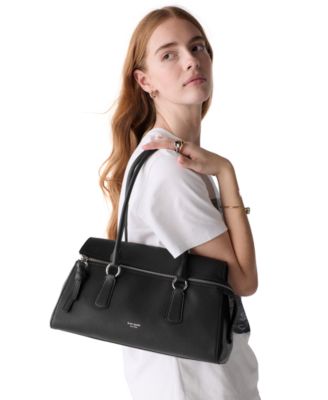 Bond  Medium Smooth Leather Shoulder Bag