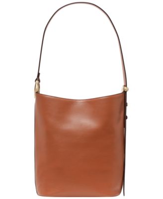 Halo Medium Smooth Leather Bucket Bag