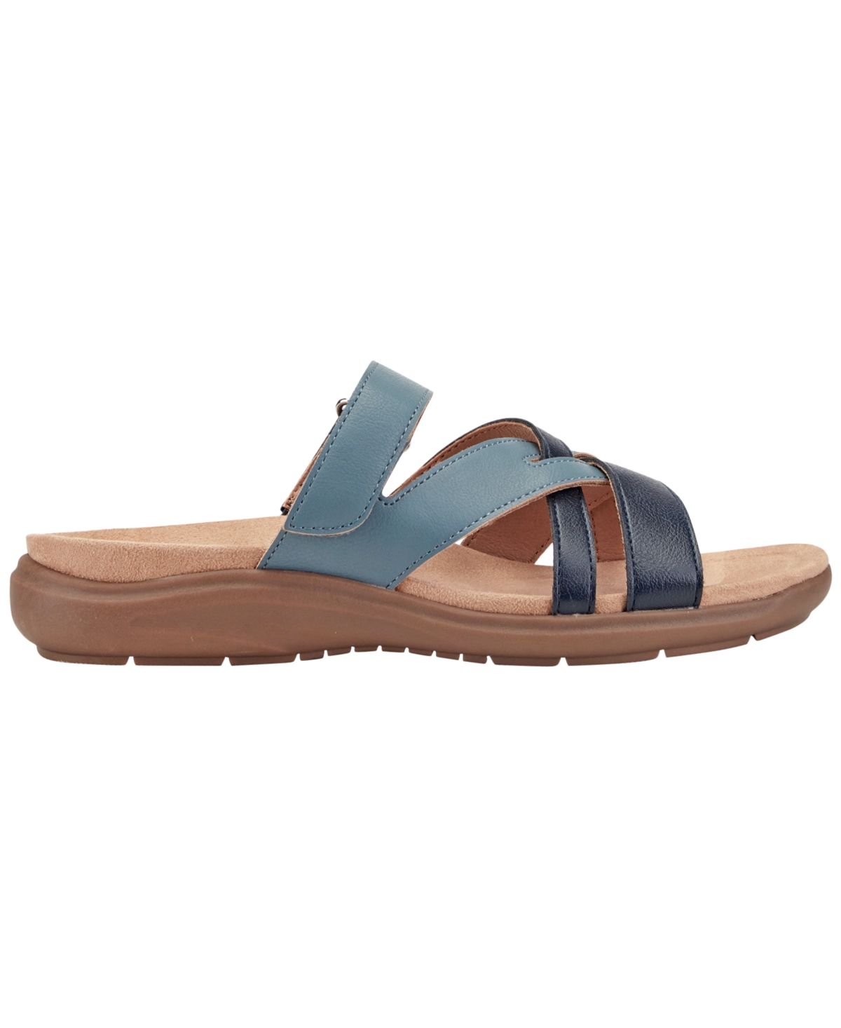 Easy Spirit Women's Waylin Strappy Flat Slip-On Sandals