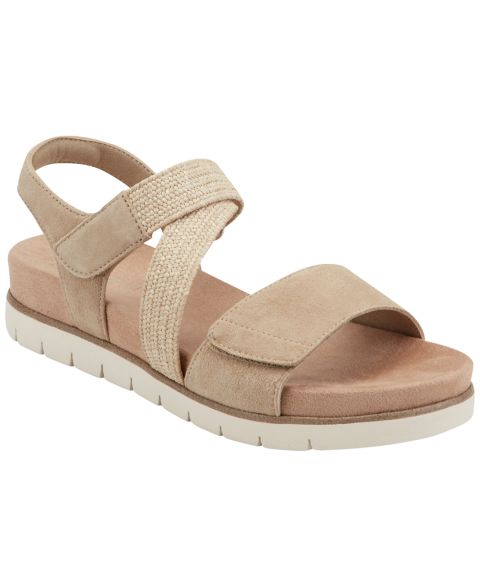 Женские сандалии Easy Spirit Hillary Woven Strappy Flat, цвет: Светлый натуральный