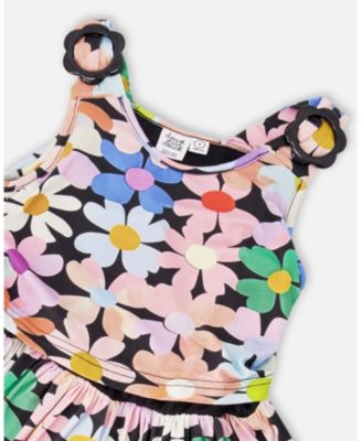 Big Girls Dress Printed Flowers