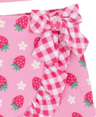 Baby Girls' Strawberry Applique Top and Skort, 2-Piece Set