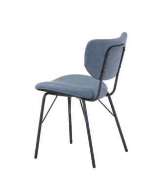 Contemporary Modern Faux Leather Split-Back Upholstered Dining Chair (Set of 2 )