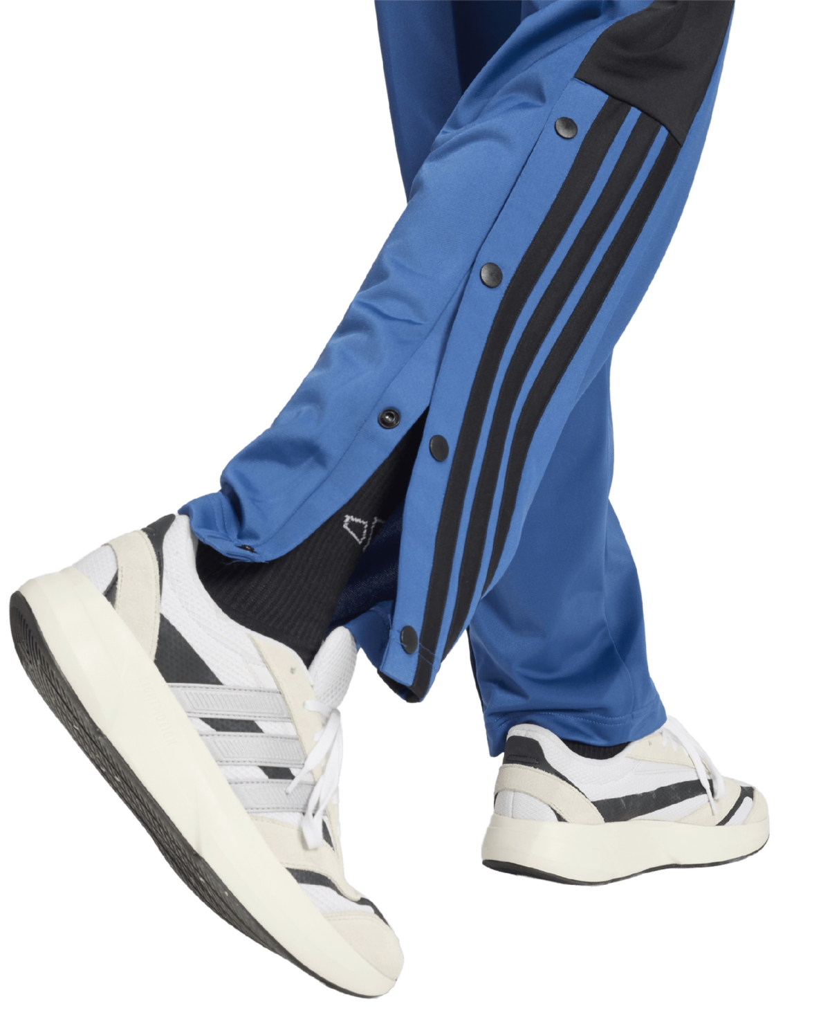 adidas Men's Stripe Logo Snap Pants