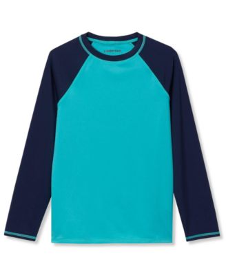 Boys Sunshade UPF 50 Chlorine Resistant Long Sleeve Crew Neck Rash Guard