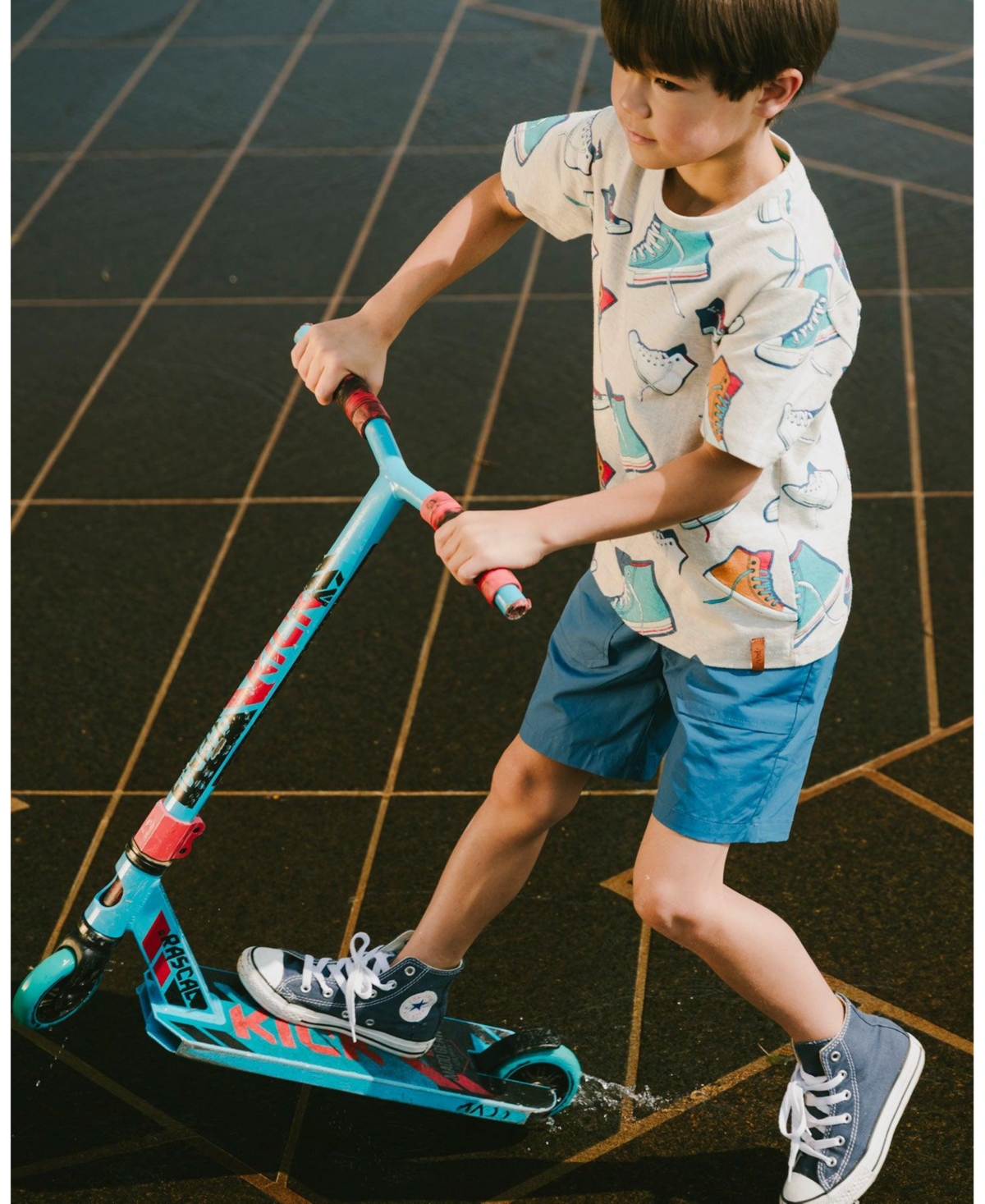 Deux par Baby Boys Parachute Shorts with Patch Pockets