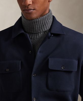 Men's Long-Sleeve Mesh Double Knit Tech Shirt