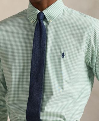 Men's Slim-Fit Gingham Stretch Shirt