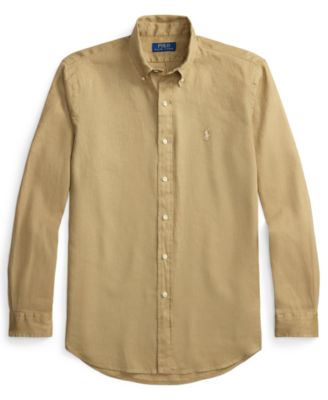 Men's Classic-Fit Linen Collared Shirt