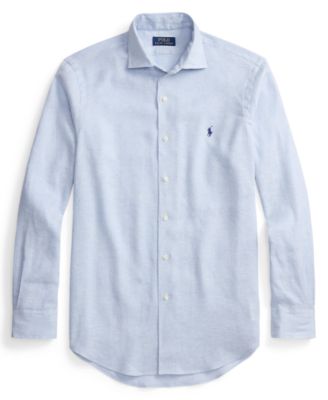 Men's Classic-Fit Herringbone Pattern Shirt