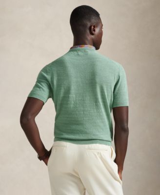 Men's Textured Lightweight Sweater T-Shirt