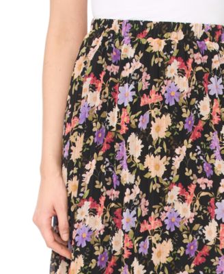 Women's Sunburst Pleat Detail Midi Skirt