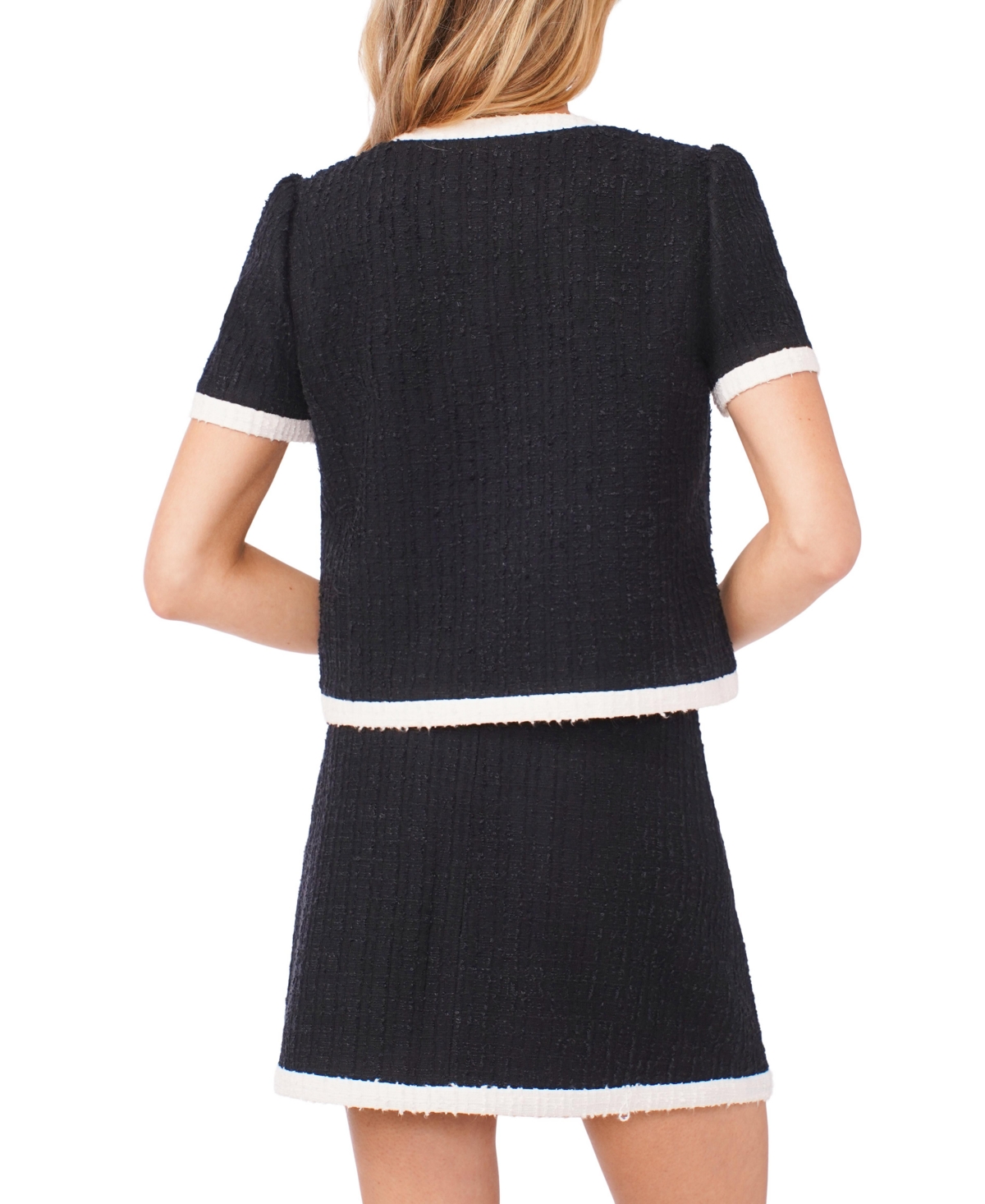 CeCe Women's Patch Pocket Knit Mini Skirt