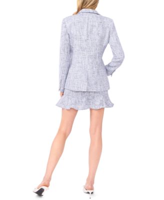 Women's Flounce Curved Hem Mini Skirt