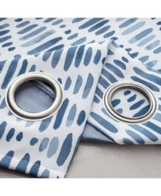 100% Polyester 190 GSM Eloise Reversible Blackout Grommet Curtain Panel