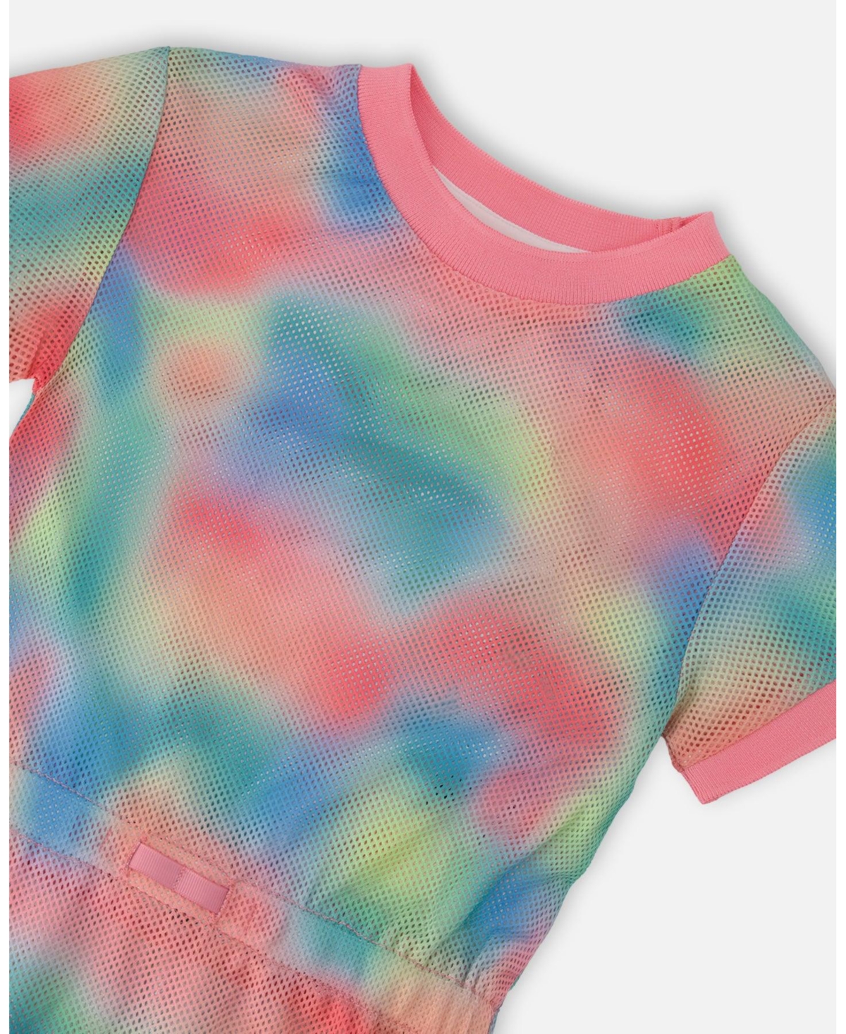 Deux par Girl Mesh Beach Dress Multicolor