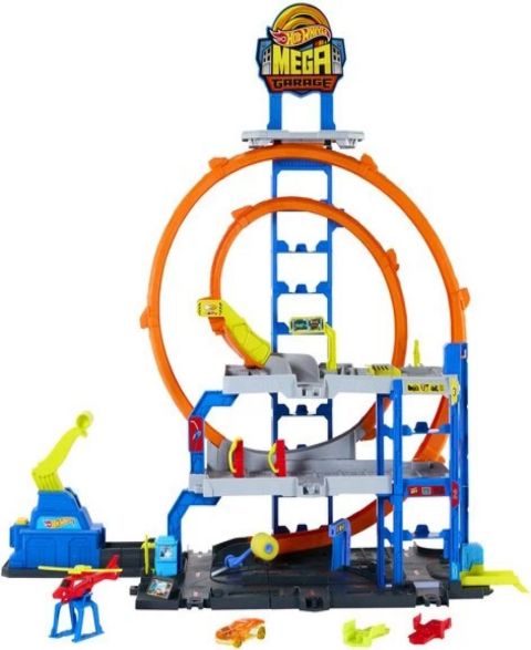 Детский игровой набор Hot Wheels Mega Loop Garage Playset