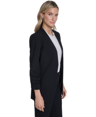 Women's Open-Front Collarless Jacket
