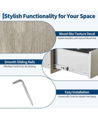 PeakPursuit Stainless Steel Outdoor Kitchen Door Drawer Combo - Triple Drawers & Access Door, Propane Storage & Adjustable Garbage Ring