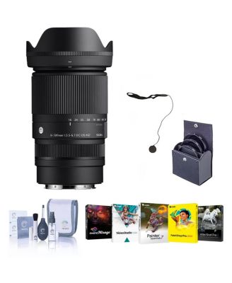 16 300mm f/3.5 6.7 DC OS Contemporary Lens for L Mount with Filter Kit, Software Kit, Cap Keeper, and Cleaning Kit