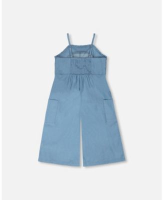 Big Girls Chambray Jumpsuit