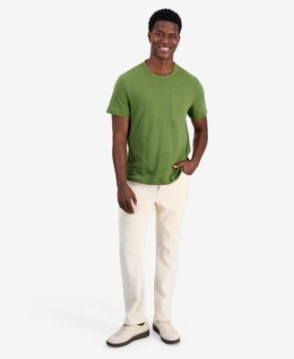 Men's Linen and Cotton Pocket T-Shirt