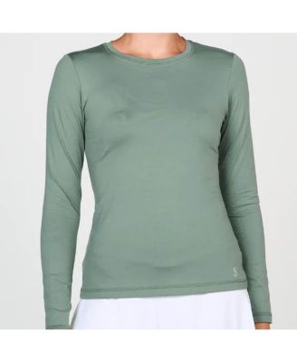 Plus Size UV Colors Long Sleeve Tennis Shirt