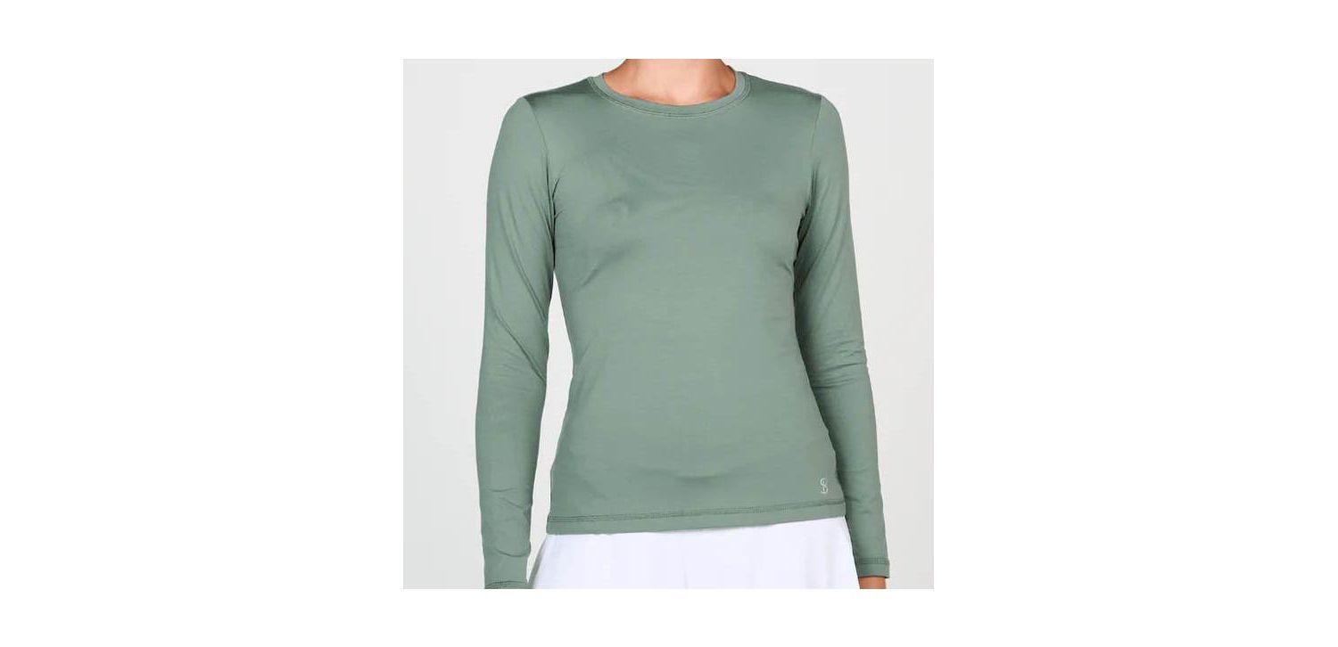 Plus Size UV Colors Long Sleeve Tennis Shirt