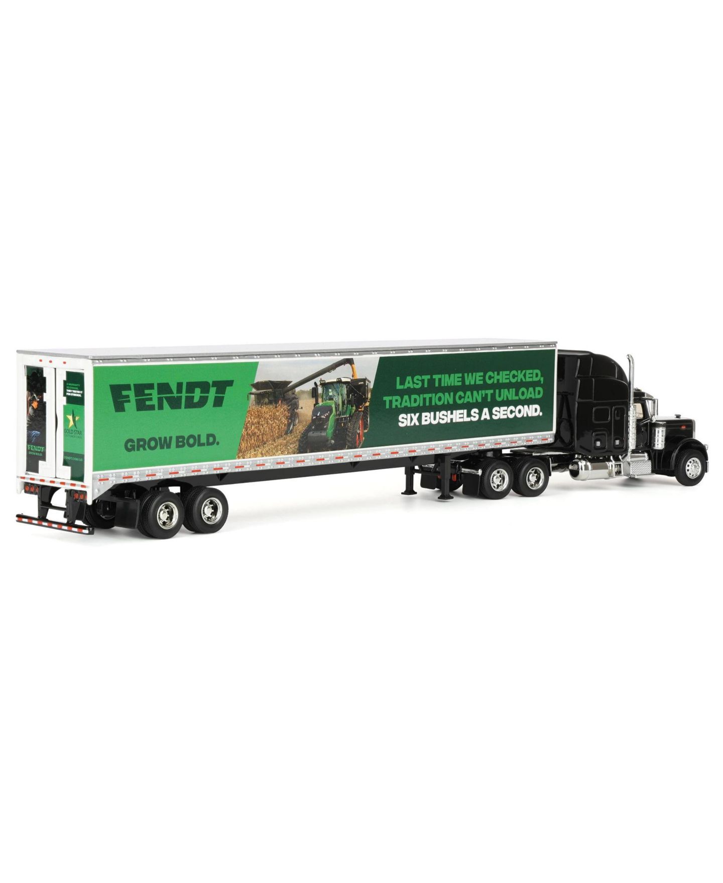 Детская игрушка Spec Cast 1/64 Peterbilt 379 Semi Truck with Box Trailer, Fendt "Grow Bold" — фото 3