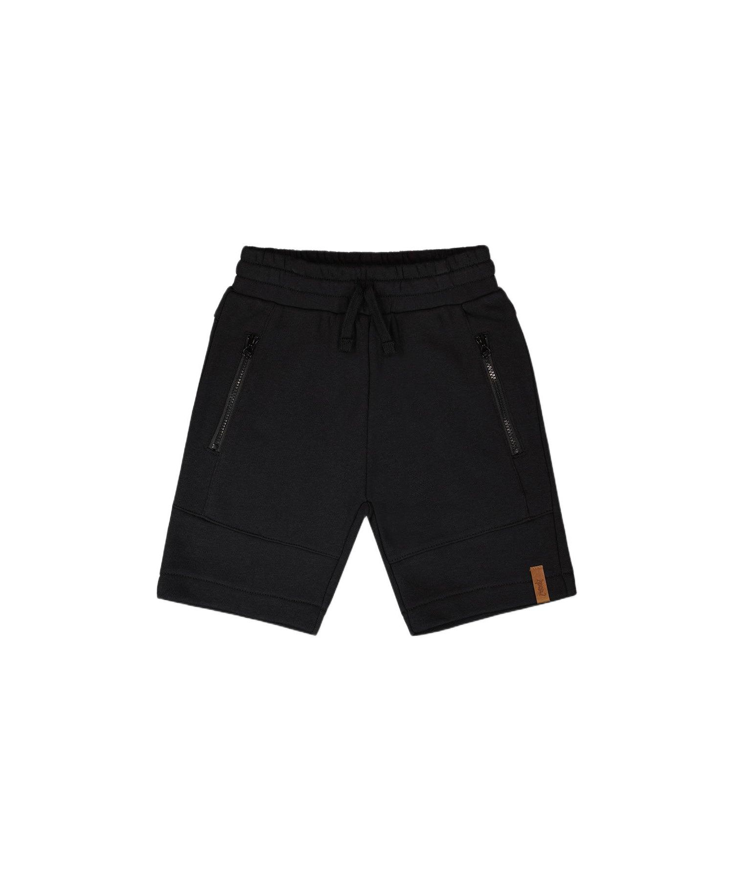 Toddler Boys French Terry Shorts with Cross Seams Black - Toddler|Child