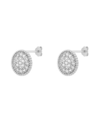 Round Pave CZ Studs