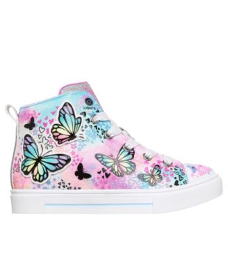 Little Girls Twinkle Toes: Twinkle Sparks - Butterfly High Top Light-Up Casual Sneakers from Finish Line