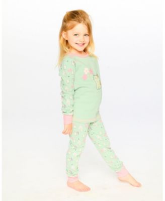 Big Girls Cotton Two-Piece Pyjama Set Kitten Print