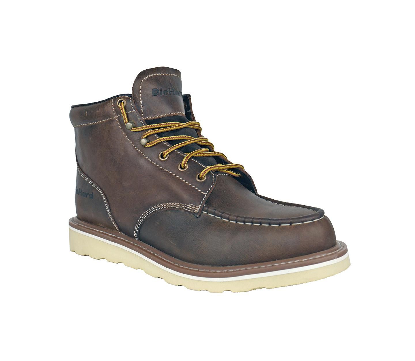 Мужские ботинки DieHard Mustang 6 Inch Soft Toe Work Boot Grey, цвет: Коричневый — фото 1