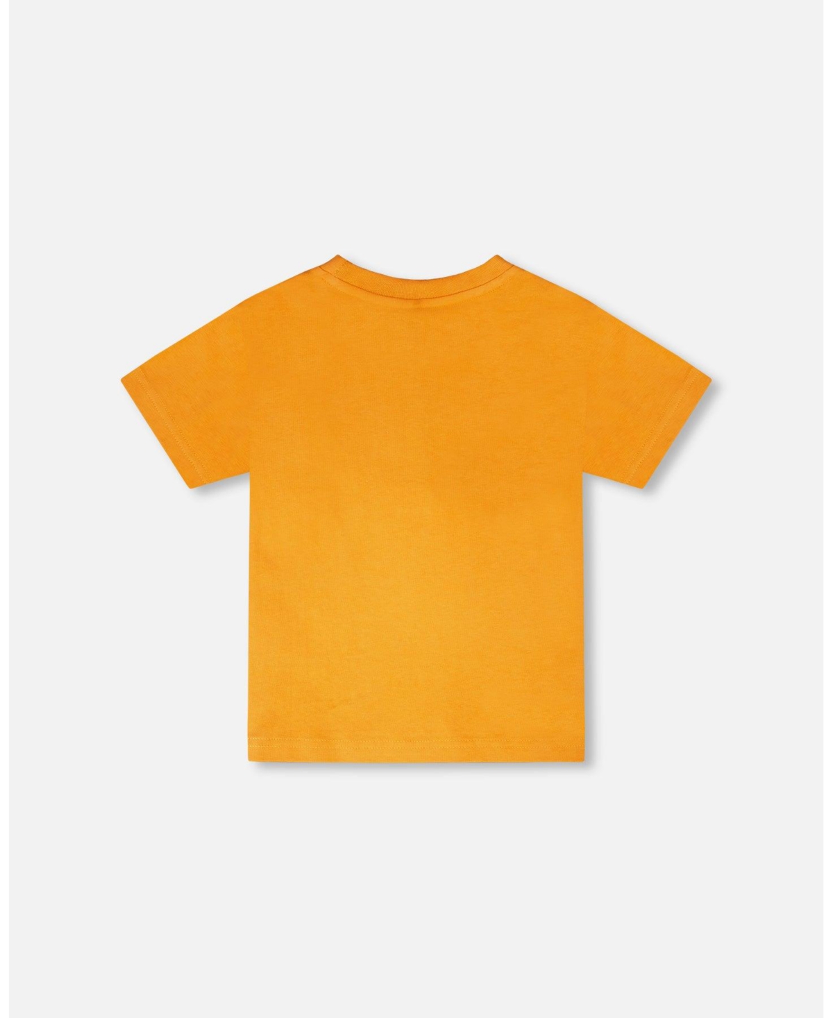 Deux par Big Boys Cotton Short Sleeve T-Shirt Orange