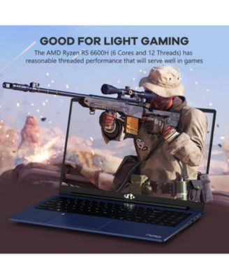 15.6 Gaming Laptop AMD Ryzen 5 6600H 6-Cores 16GB DDR5 RAM 512GB SSD 4.5GHz
