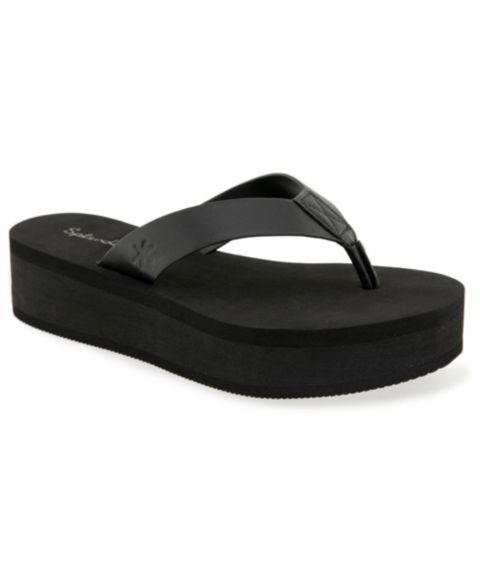 Женские сандалии Splendid Quintana EVA Wedge Flip-Flop, цвет: Чёрный