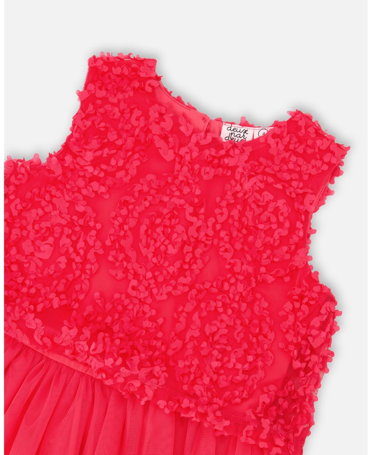 Deux par Toddler Girls Sleeveless Textured Rosette Dress