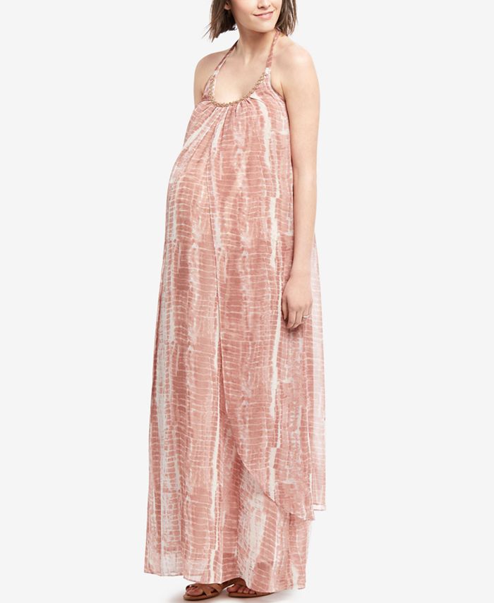 Wendy Bellissimo Maternity Printed Maxi Dress - Macy's