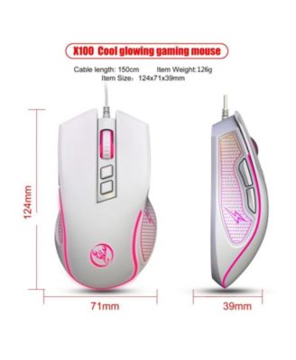 Wired Gaming Mouse, 3600 DPI Adjustable, Ergonomic Plug & Play Mouse for PC Laptop Gamers & Office Workers