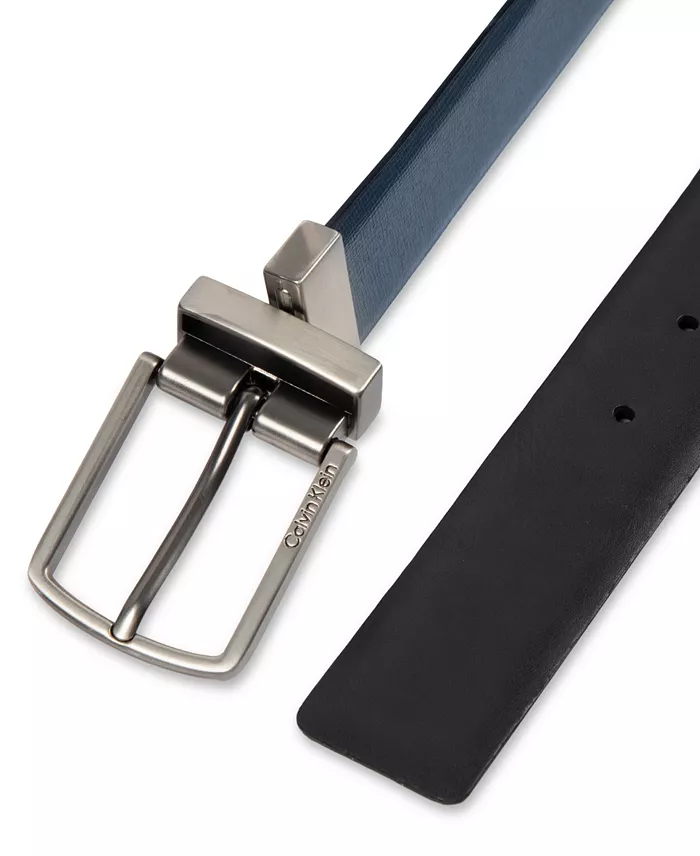 35MM Men's Reversible Saffiano Leather Belt - thumbnail 6