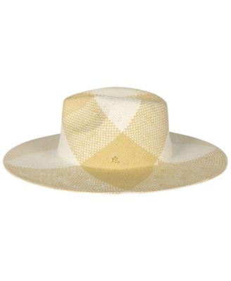 Plaid Weave Fedora Sun Hat